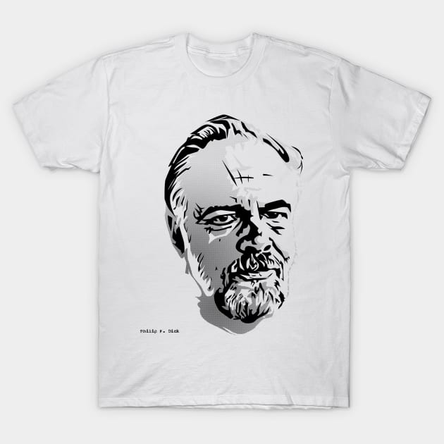 Philip K. Dick T-Shirt by synaptyx